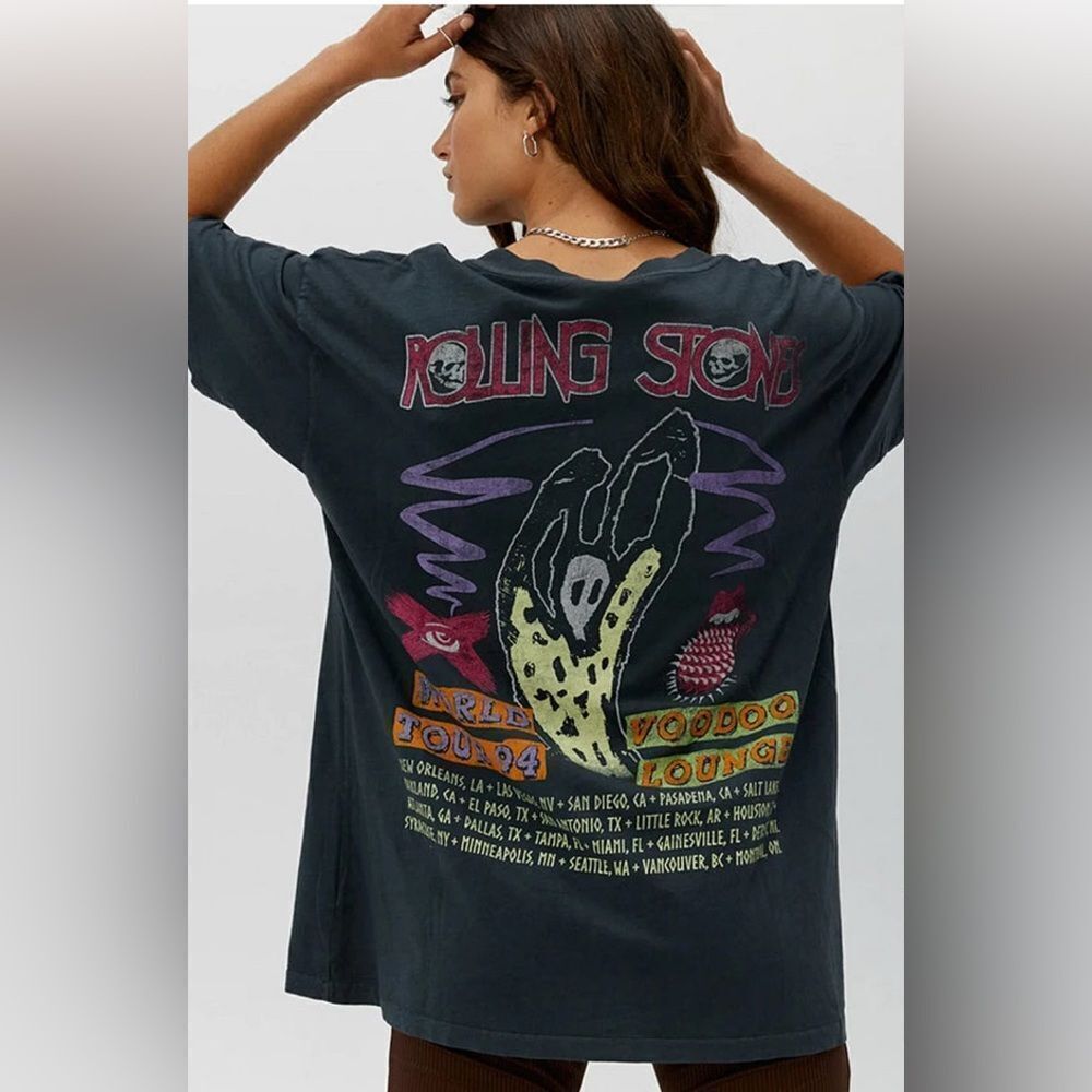 Daydreamer Rolling Stones voodoo lounge tour 1994 graphic t-shirt. XS NWT - Picture 2 of 9